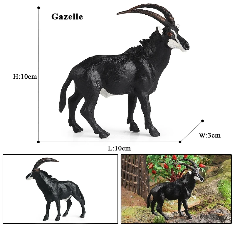 Oenux シミュレーション野生動物のおもちゃ砂漠ラクダロバアルパカ