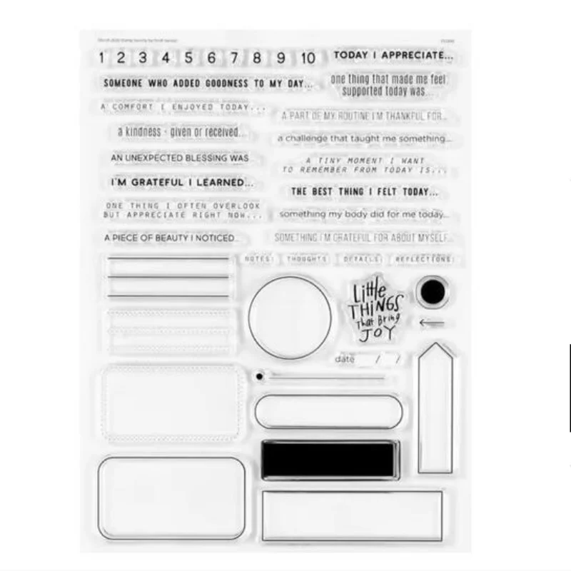 Englisches transparentes Stempelsiegel für DIY Scrapbooking, Fotoalbum, dekorativ, A5005 – Detail 3