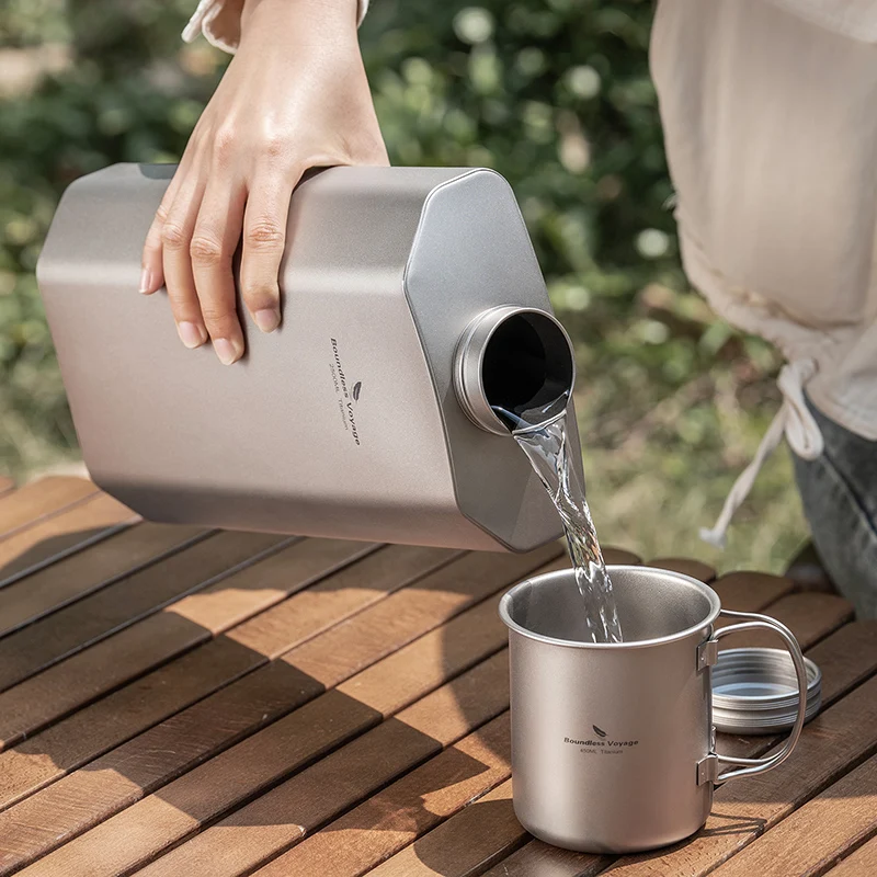 Boundless Voyage 2.5L Titanium Water Bottle Big Capacity Sports Water Bottle Ultralight Leakproof Drinkware for Outdoor Camp - Image 6