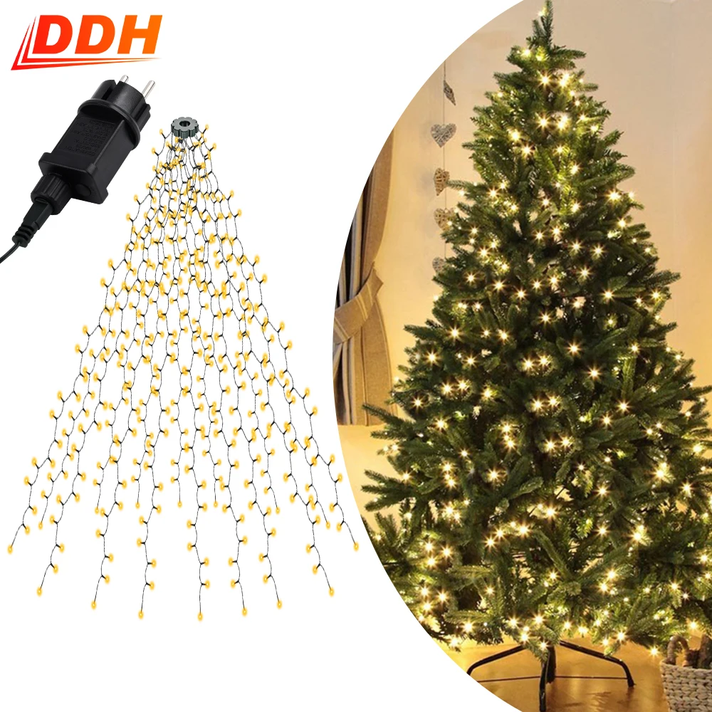 LED Christmas String Lights 8 Lighting Modes Fairy Lights Christmas Lights for Holiday Home Party Decora Indoor Outdoor 400 LEDs