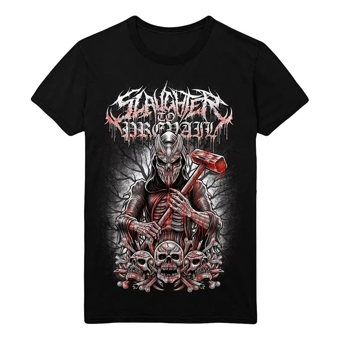 Russia Rock Heavy Mental Coton T Shirt SLAUGHTER TO PREVAIL Mens Graphic Harajuku Fashion view 3