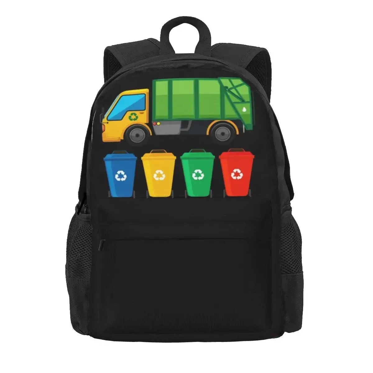 Garbage Truck Backpacks Boys Girls Bookbag Students School Bags Cartoon Kids Rucksack Travel Rucksack Shoulder Bag