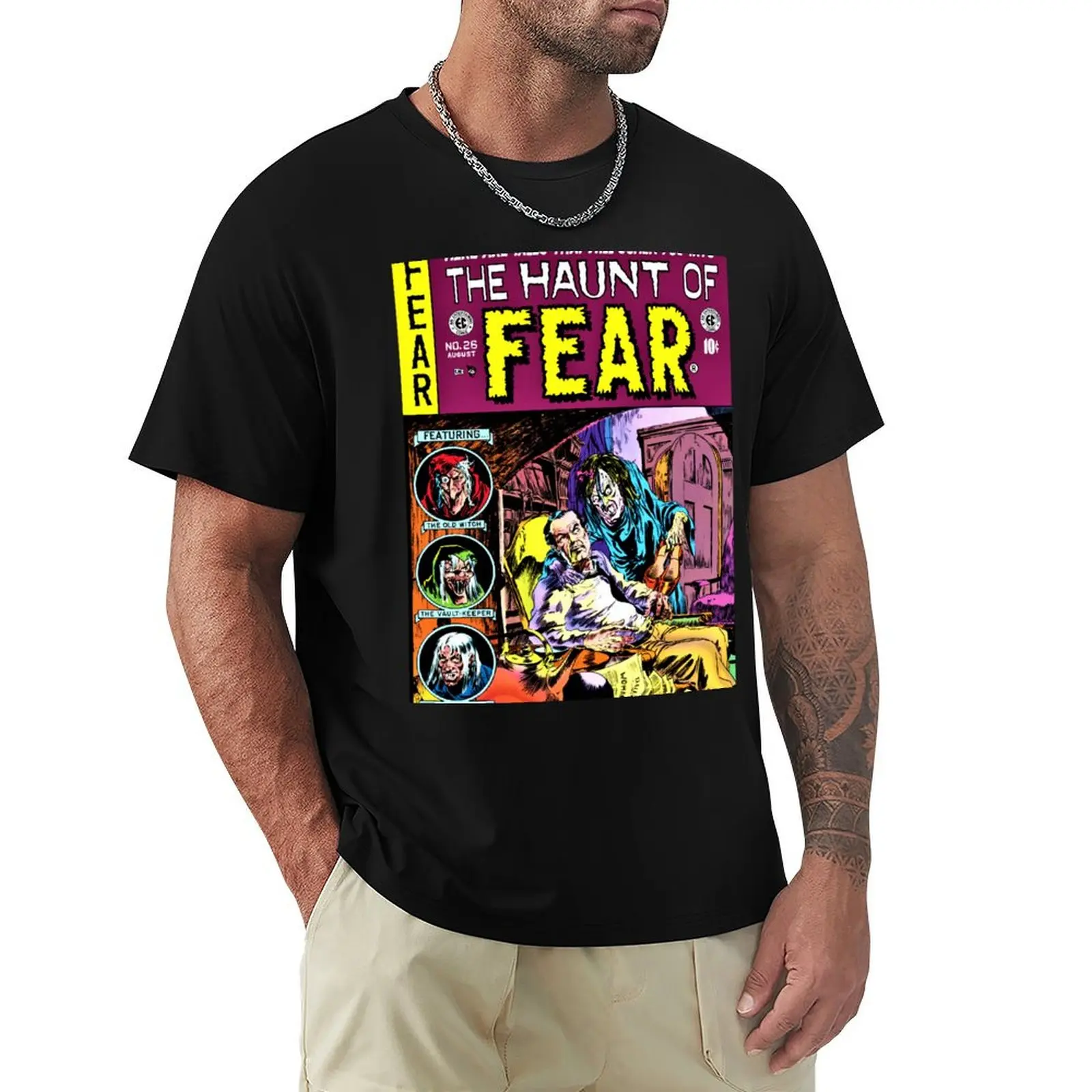 Haunting Fear! T-Shirt Work Outdoor Short Sleeve Tee