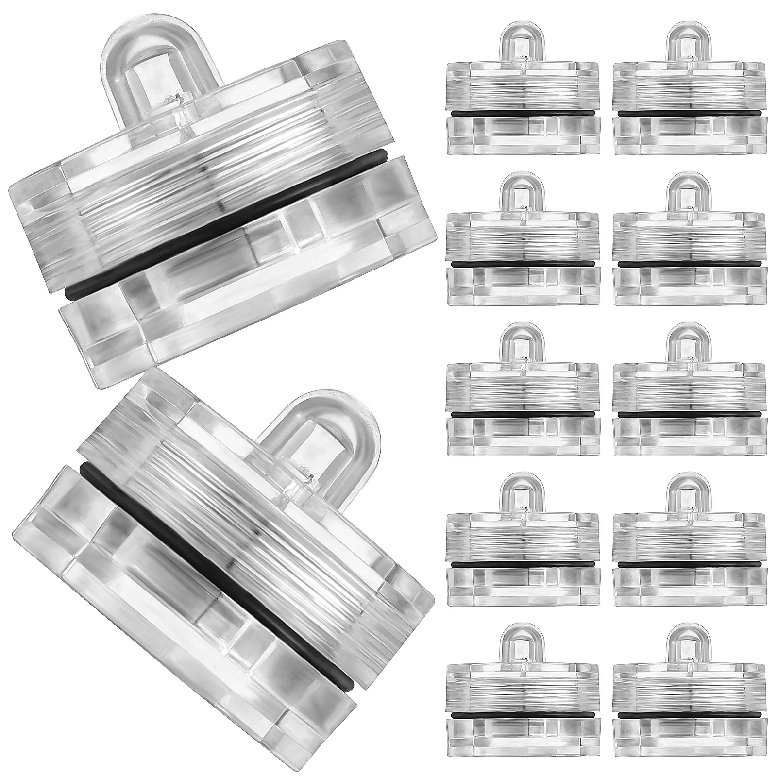 Velas LED sumergibles operadas, luces de té parpadeantes para decoración de mesa de café y Bar, luces de té sumergibles, 12 Uds.