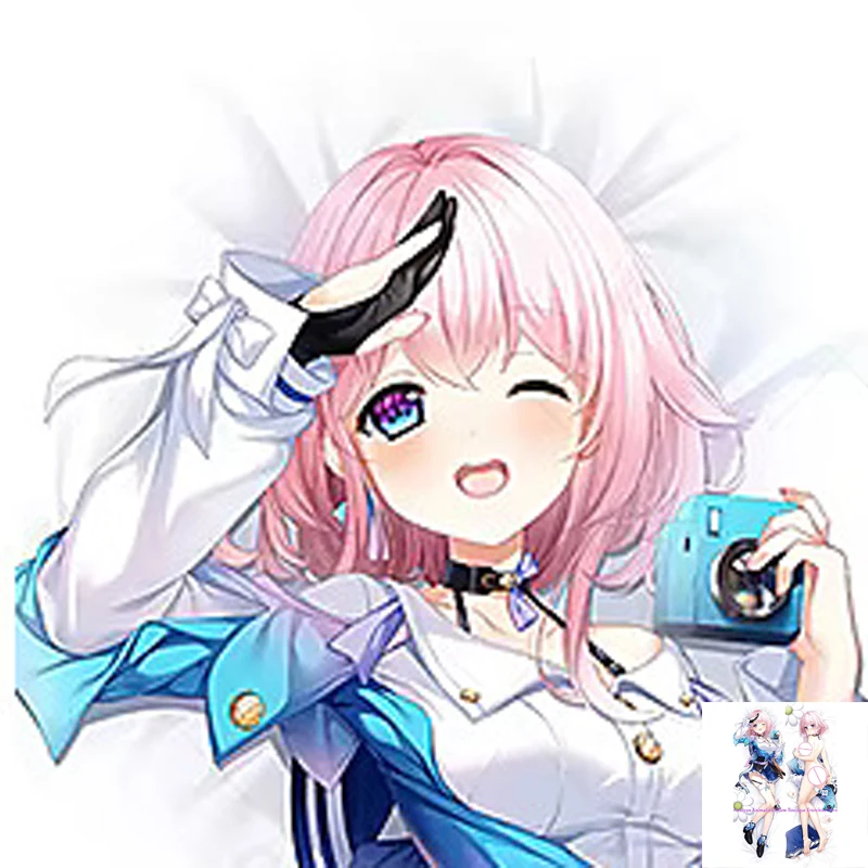 

Anime Dakimakura Pillow Case March 7th Sexy and Busty Beautiful Girl Double-Sided Halloween Decoration