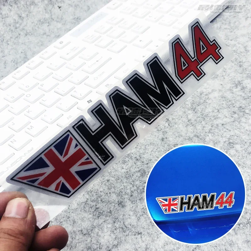 England Flag Lewis Hamilton 44 Vinyl Car Stickers UK Motocross Motorcycle Racing Decals For Bike