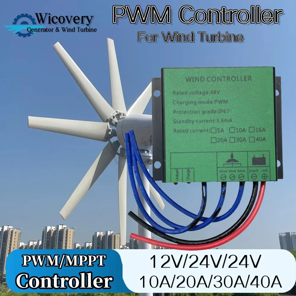 3000W 5000W 48V MPPT PMW Wind Solar PWM Charge Controller Wind Turbine Generator 5KW Solar Panel For Lithium Lead-Acid