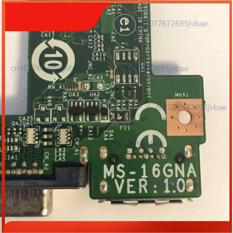 Dla MSI A6500 Port VGA USB Ethernet Board MS-16GNA 1.0