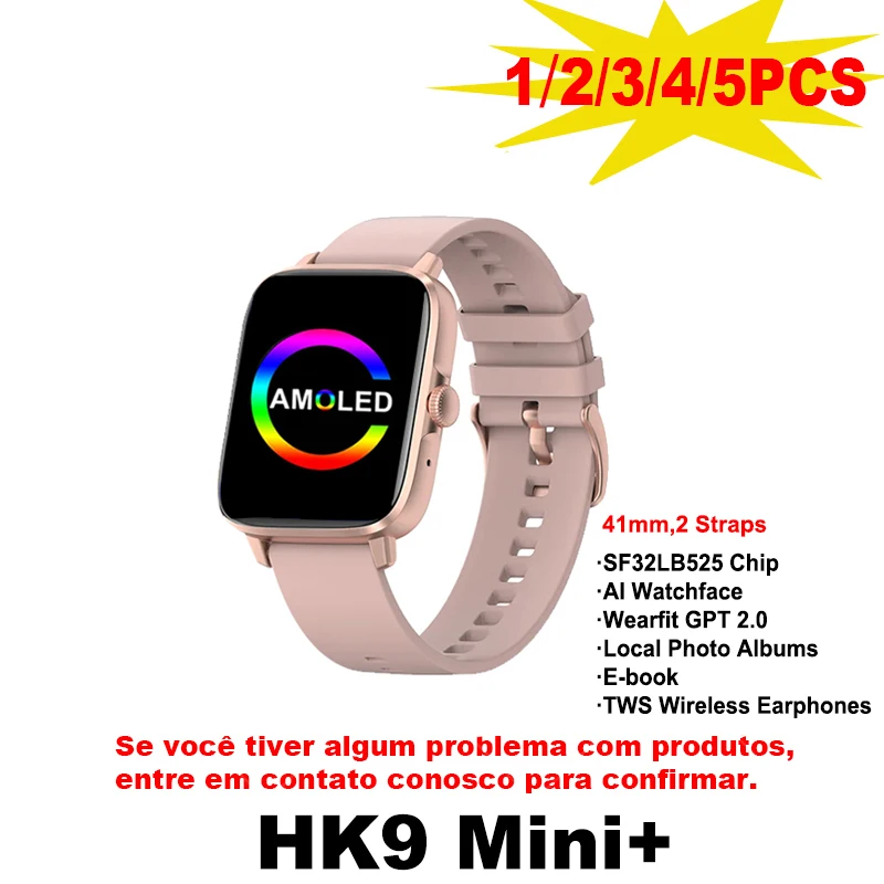 41mm amoled bildschirm hk9 mini smart watch für android ios 1gb lokale musik kompass fotoalbum ai watch face frauen smart watch 2024