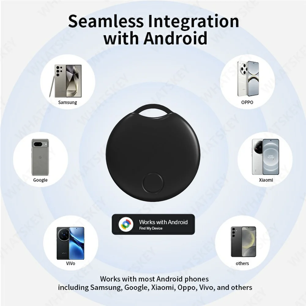 Googel Find My Smart GPS Tracker for Android Tag Work With Android Google Find My App Key Finder Pet Locator Smart Tag for bike