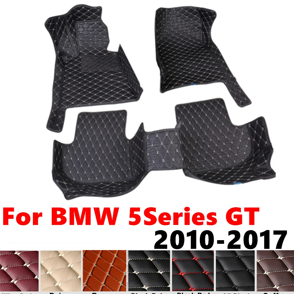 

Car Floor Mats For BMW 5 Series GT 2017 2016-2010 Custom Fit Front &Rear Floor Liner Cover Foot Pads Carpet Interior Accessories