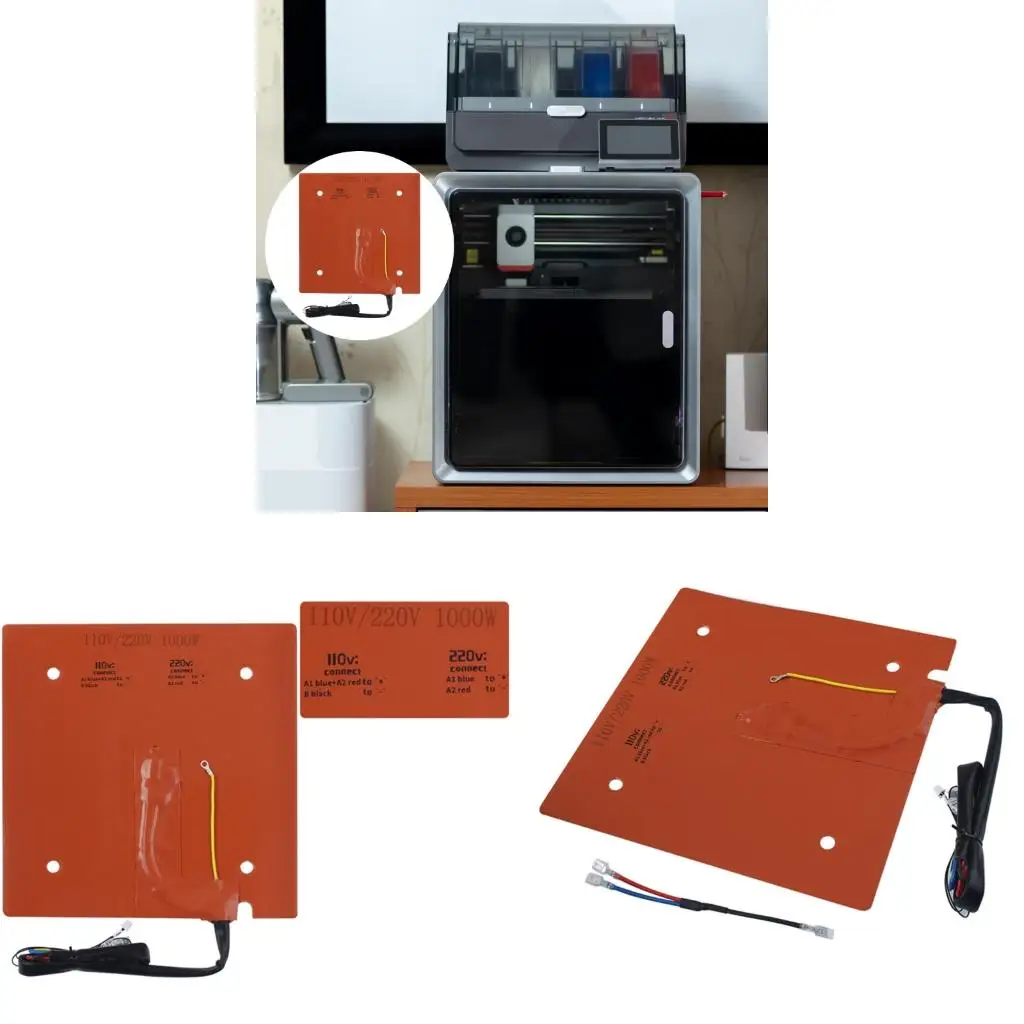 

Heavy Duty Silicone Heaters Pad S1C Specific Model Efficient Heat Transfer Corrosion Resistant 3D Print Tool