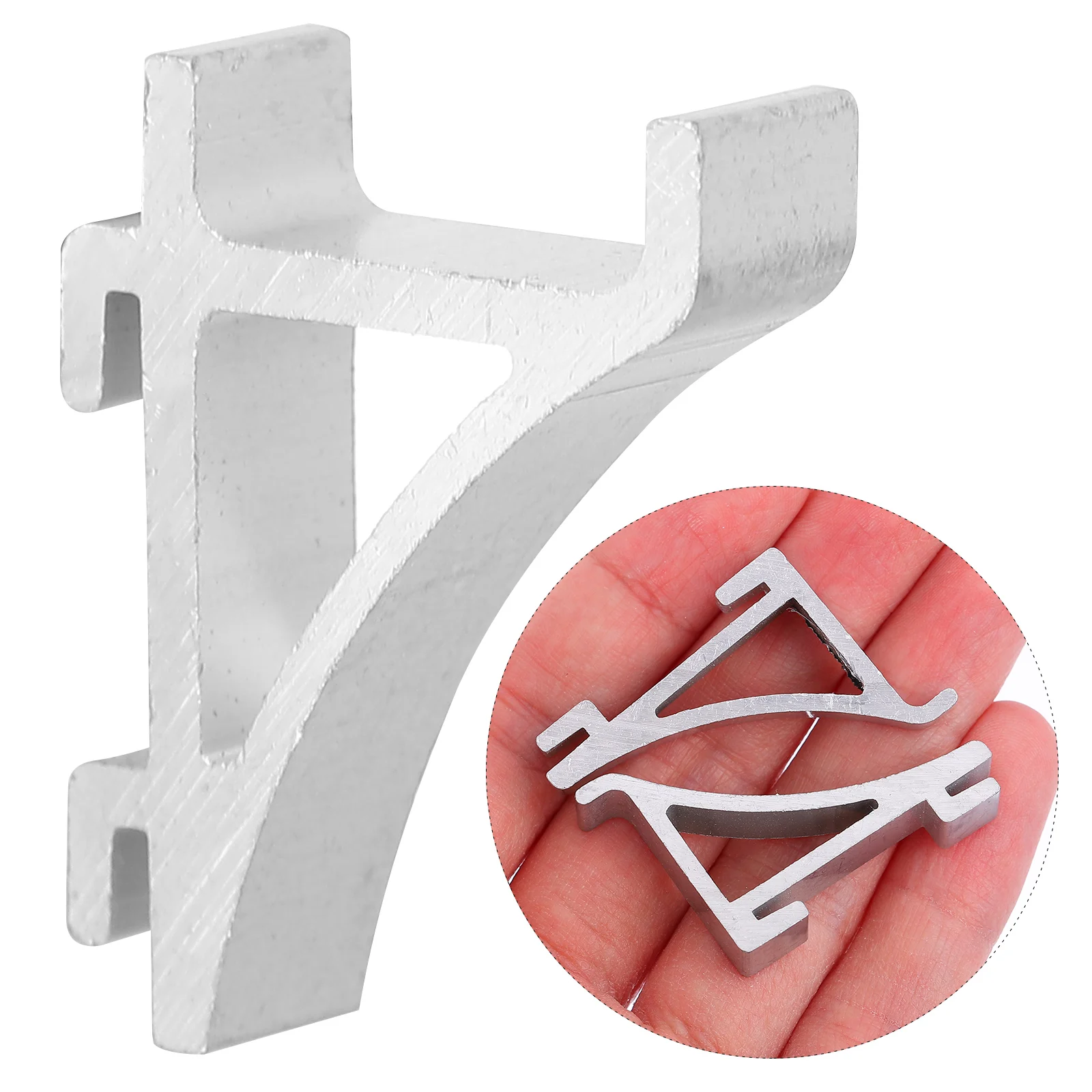 

10pcs Stainless Steel Hooks Freezer Shelf Clips Refrigerator Clamps Aluminum Long Term Use Practical