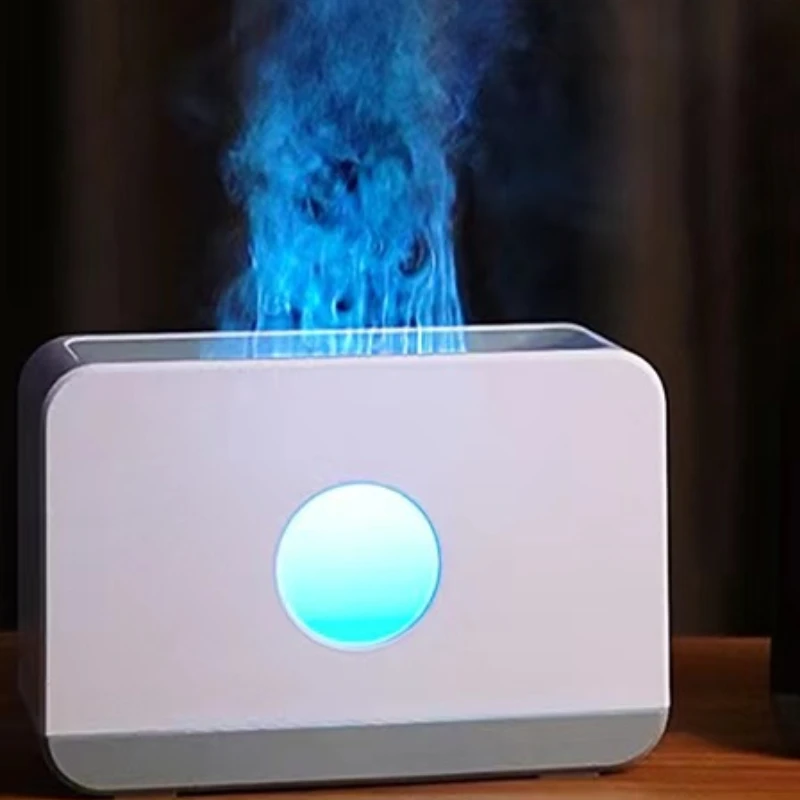 

home desktop Large capacity two-color simulated flame essential oil aroma diffuser remote control Aromatherapy air humidifier