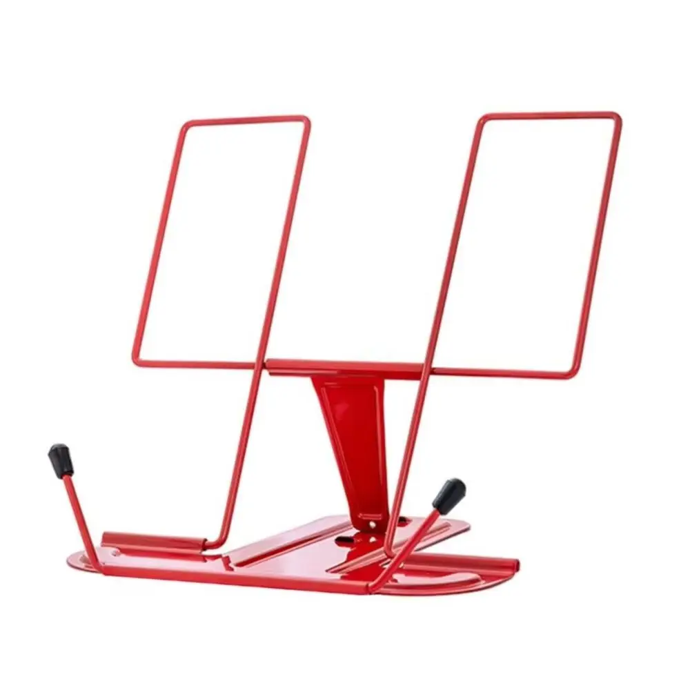 2025 حامل كتب معدني للقراءة حامل كتب بقية قابل للتعديل مع مقاطع الصفحة حامل المستندات المكتبية حامل الكتابة للوصفات Tex