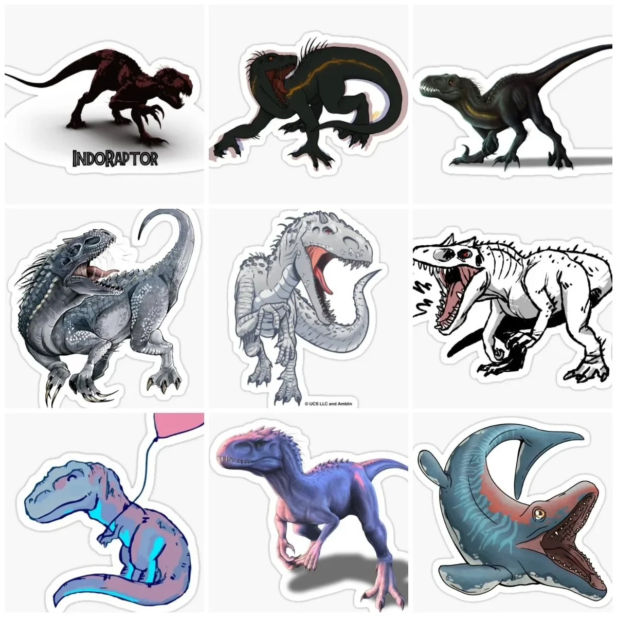 Jurassic Park dinosaurio mapa pegatina ventana motocicleta coche camión vidrio bicicleta pared furgoneta puerta habitación casco Camper calcomanía personalizable