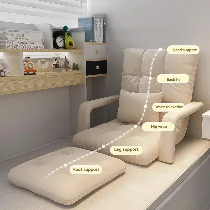 Bedside Armchair, Student Dormitory Tatami, Single Folding Chair, Home Bay Window, Reclining Or Sleeping, Lazy Sofa Bed