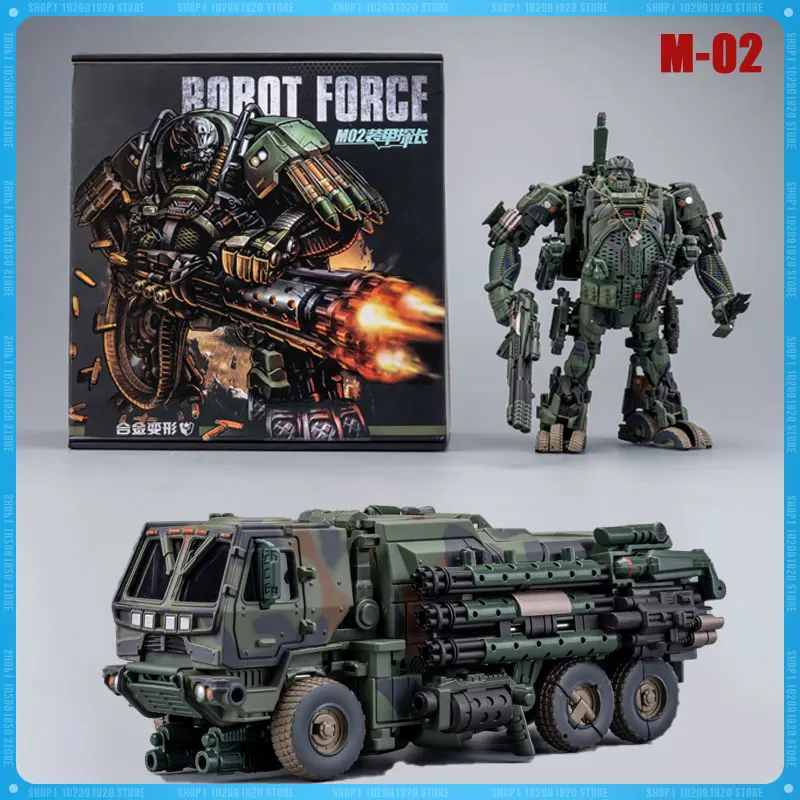 

New Transformation M-02 M02 Movie Hound Armored Combat Vehicle Robot Revised Version Action Figures Model Collection Toys Gifts