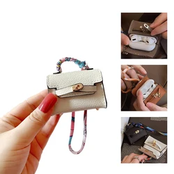 Mini business bag series Headphone case For Airpods Pro 2 3 2 1 Case key pouch car key holder keychain wallet Holds small items