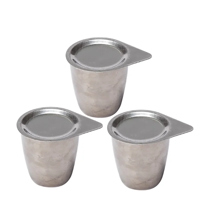Nickel crucible 30ml50ml high purity laboratory combustion dish with cover crucible high temperature resistance