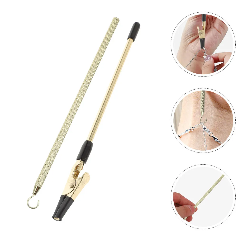 2Pcs Elegant Metal Bracelet Helper Tools Stainless Steel Bracelet Wearing Men Universal Clasp Fastening