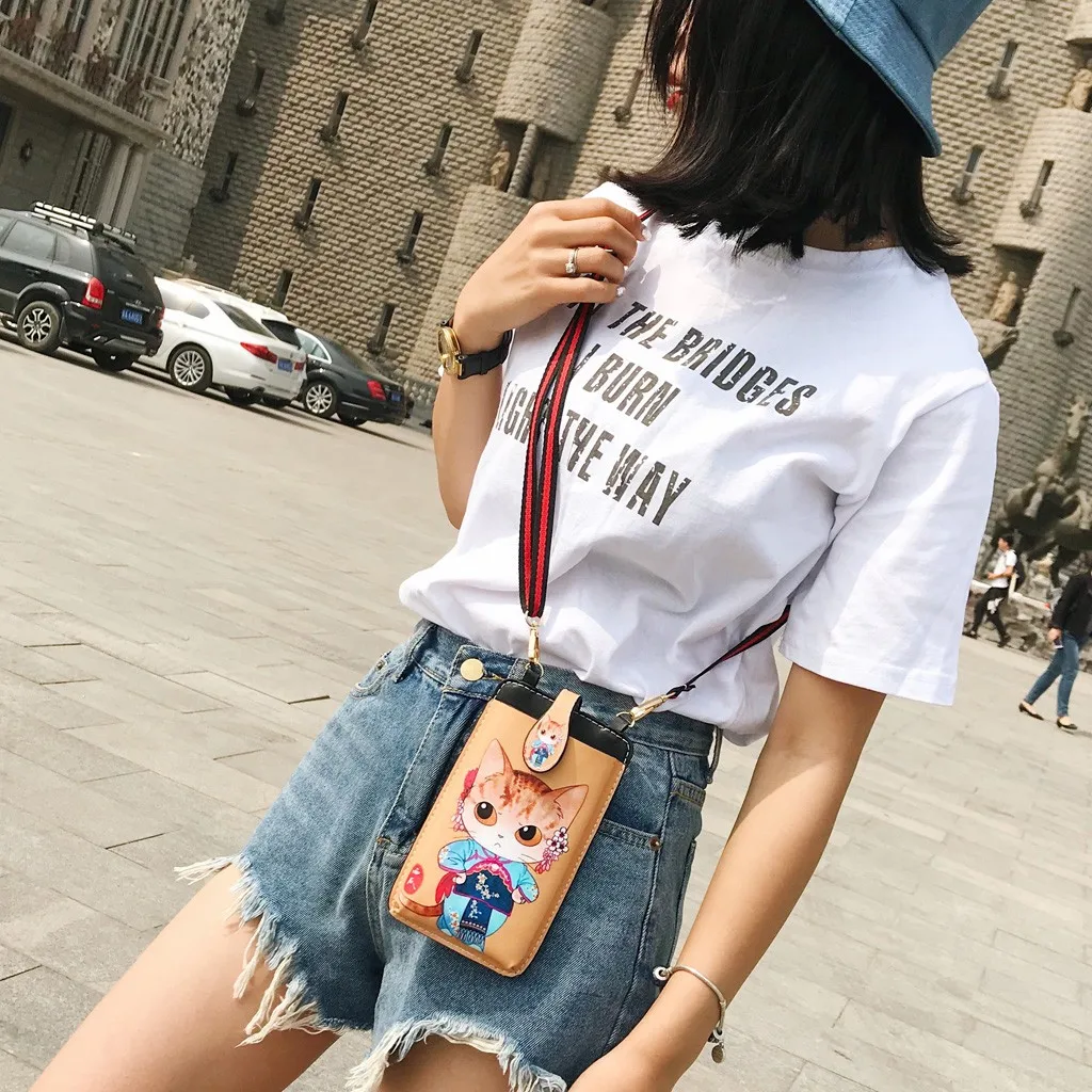 Women 2024 Small Shoulder Bag Casual Mobile Phone Bag Cute Trendy kawaii Coin Purse