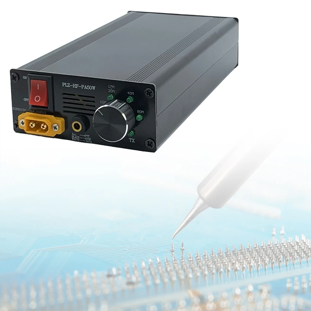 Transmissão automática e Receber Switching, Smart Shortwave, HF Power Amplifier, Auto LPF Filter, 2MHz-30MHz, 50W Power/SWR Meter, Switching