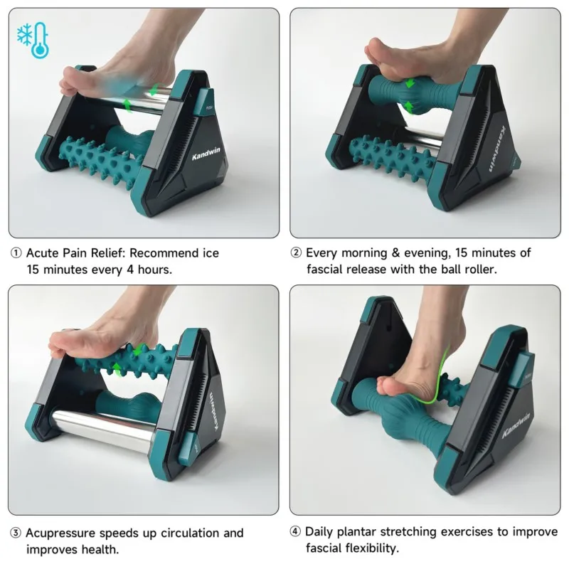 Foot Massager Ice Application Relieves Plantar Fascia Pain Foot pain Heel pain Three-in-one Massage
