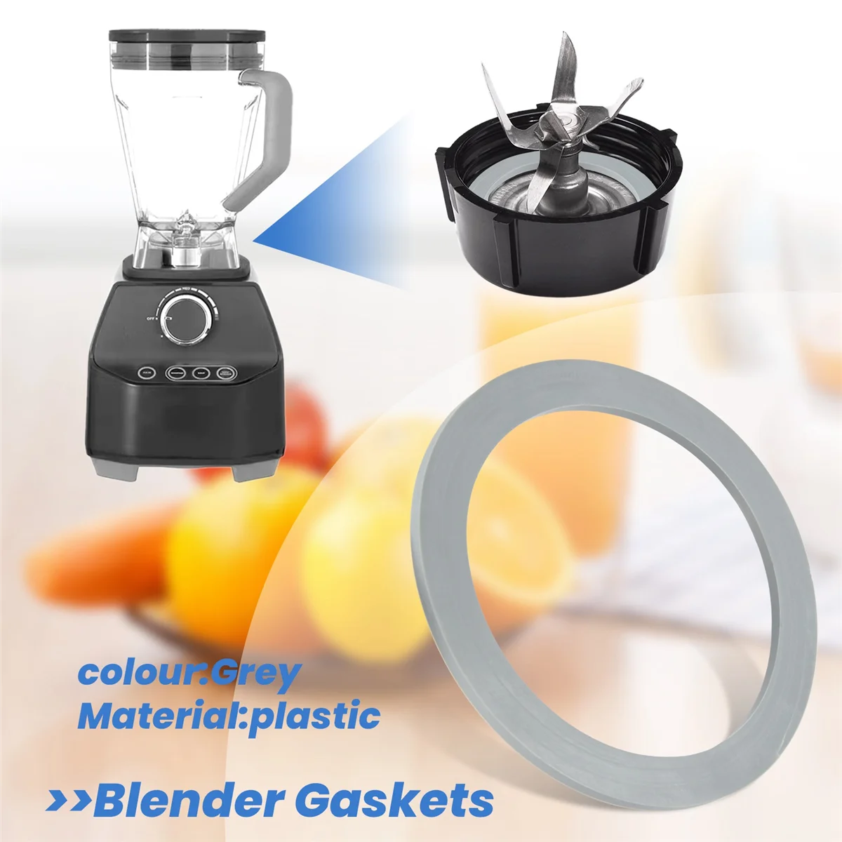 A02V-4 Pack Blenderปะเก็นซีลสําหรับOsterและOsterizerเครื่องปั่นรุ่นPremium Blenderอะไหล่O-ปะเก็นยาง