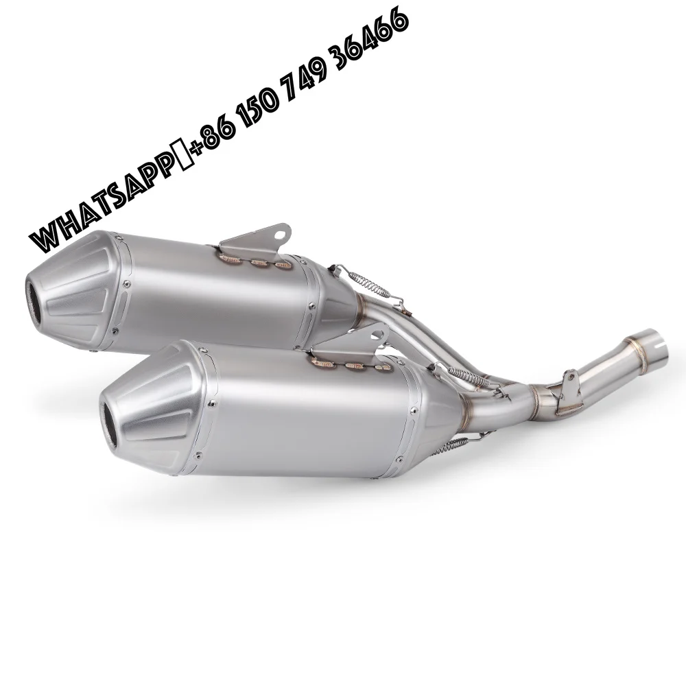 For CRF450 CRF 450 RX CRF450RX 2015 2016 Motorcycle Exhaust System Left&Right Mid Connect Pipe Slip on 320mm Muffler Tips
