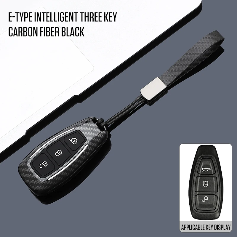 

Car Smart Key Case Cover For Ford Focus 3 4 ST Mondeo MK3 MK4 Fiesta Fusion Kuga Ecosport Protect Fob Keychain Accessories