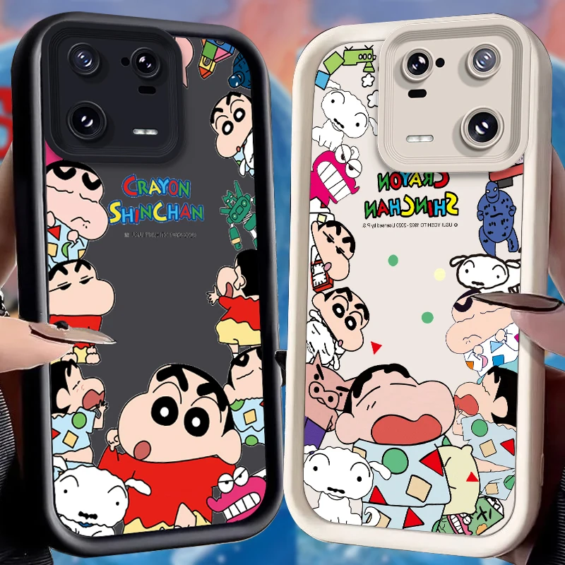 C-Crayon S-ShinChan Case for Xiaomi Redmi Note 13 12 Pro Plus 4G 5G 13C 12C Turbo 11 11S 10 10S 9 10A 10C 9C A2 A1 Soft Cover