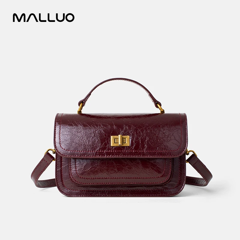 Women's Genuine Cow Leather Shoulder Bags Ladies Fashion Versatile Designer Luxury Crossbody Bag Female Retro Handbags for lady