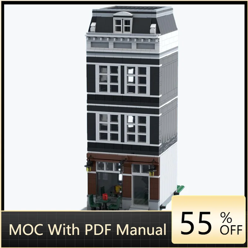 

1982 PCS Affordable Modular Building Amsterdam Canal House Nr 6 Model MOC Building Block Brick DIY Toy Birthday Customize Gift
