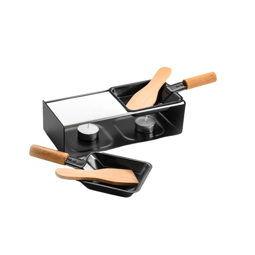 

Mini Cheese Black Griddle Cheese Pan Plate Stove Heat Resistant Mini Stove BBQ Tool Stainless Steel Dripping Cooker