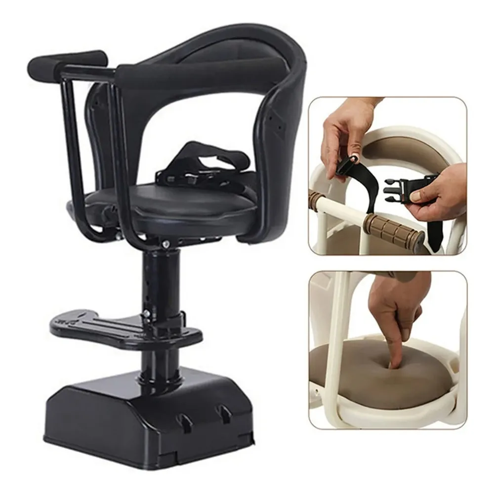 

Детское сиденье для электровелосипеда, мотоцикла, скутера: съемное, переднее, с ремнем безопасности, регулируемое по высоте