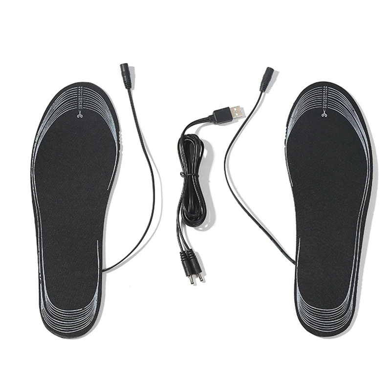 

NEW-USB Heated Shoe Insoles Electric Foot Warming Pad Feet Warmer Sock Pad Mat Winter Outdoor Sports Heating Insoles