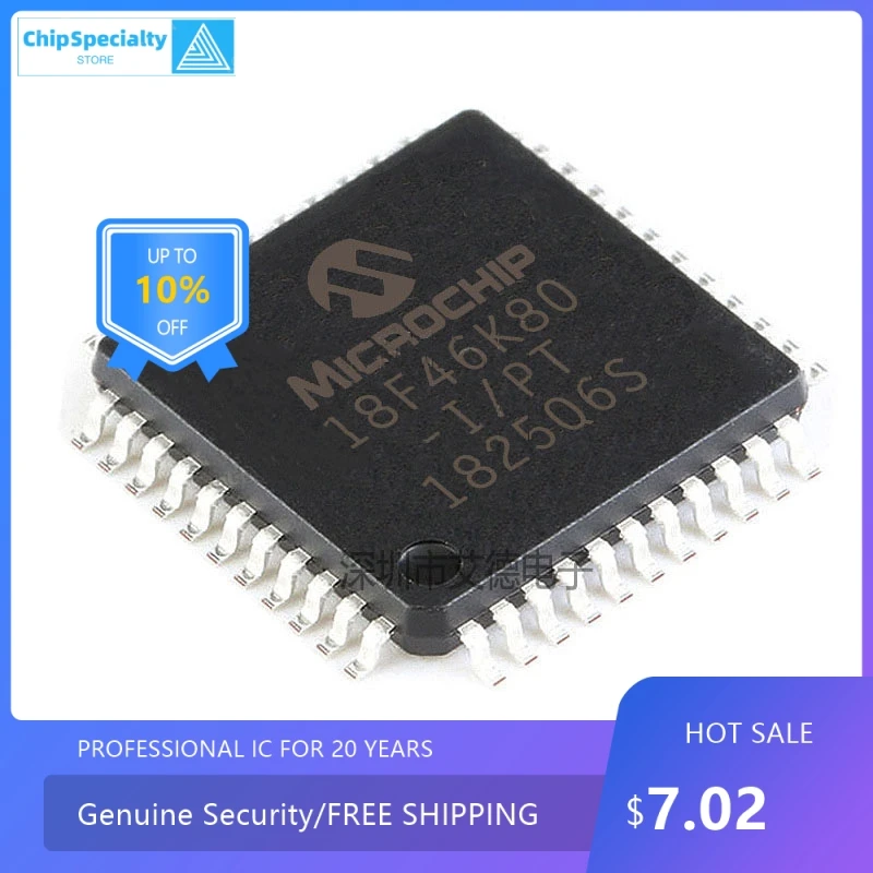 New original PIC18F46K80-I/PT patch TQFP44 18F46K80 8-bit microcontroller MCU