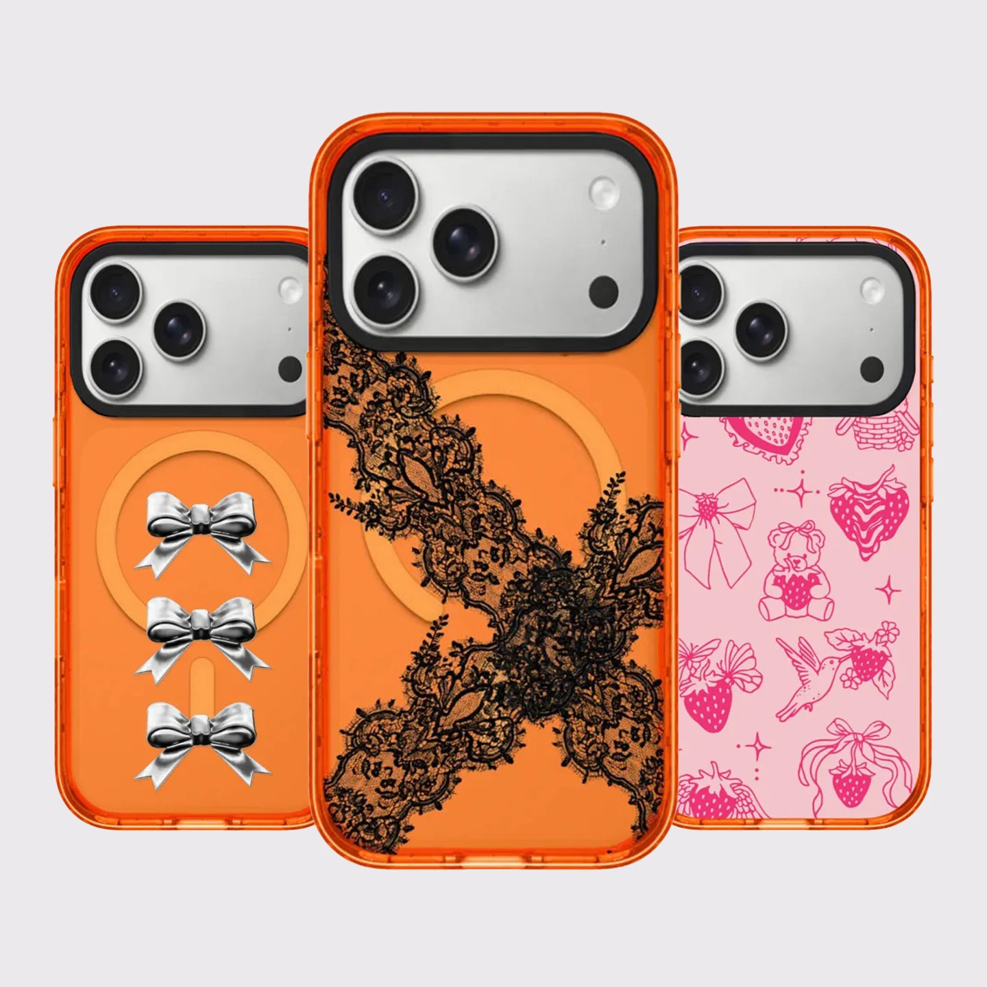 6090855 Orange Border Magnetic Case: Compatible with IPhone 18 17 16 15 14 13 Pro Max 18Pro