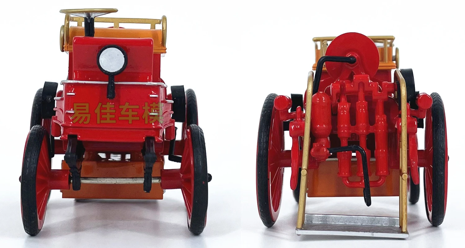 Diecast escala 1:43 francês 1900 motor de bombeiros liga modelo de carro brinquedo colecionável presente lembrança exibição ornamento