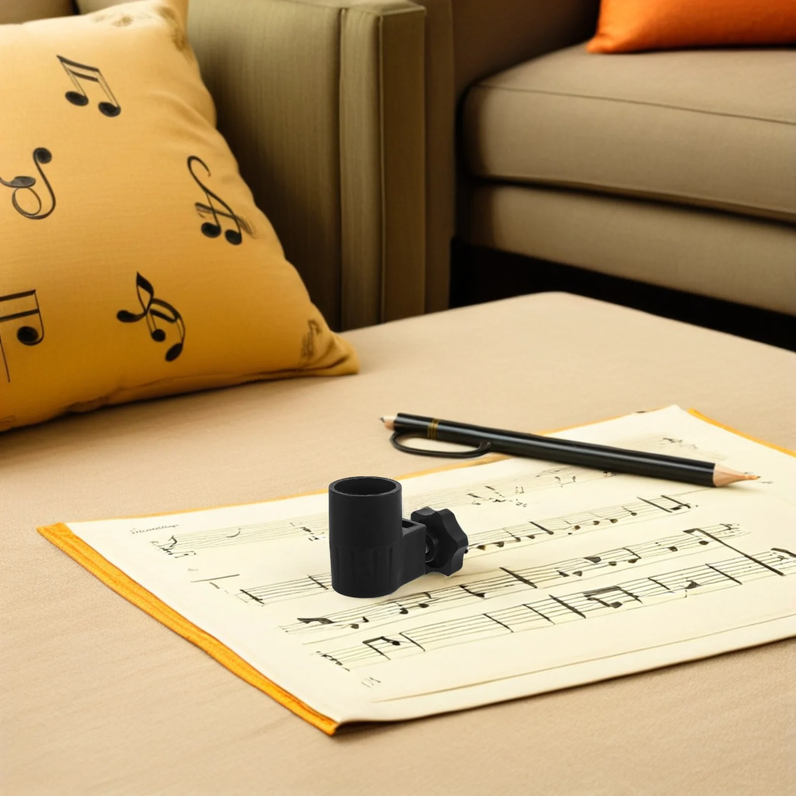 

Music Stand Clamp 22Mm Hole Adjustable Height Locking Fastener Universal Sheet Music Stand Replacement Fixing Accessory