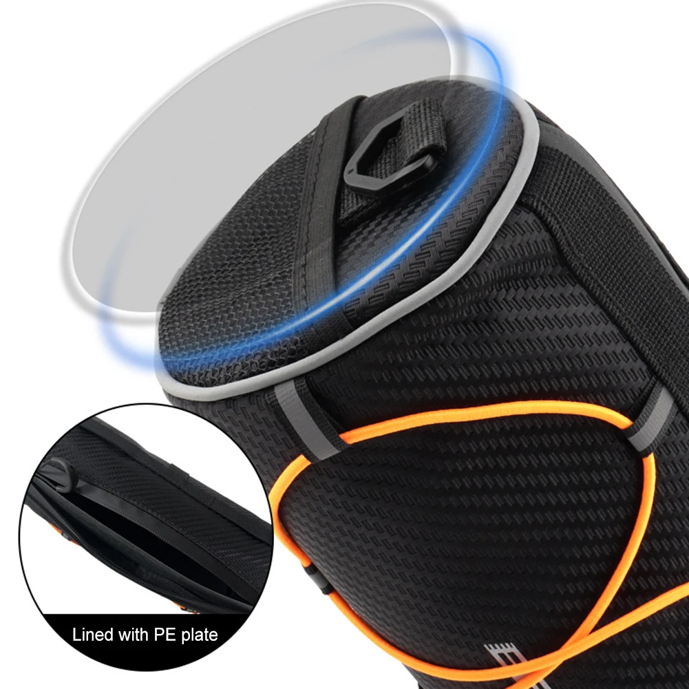 2.5L حقيبة مقود الدراجة سعة كبيرة إطار دراجة حقيبة بسلال عاكسة حقيبة كتف محمولة لركوب الدراجات في الهواء الطلق