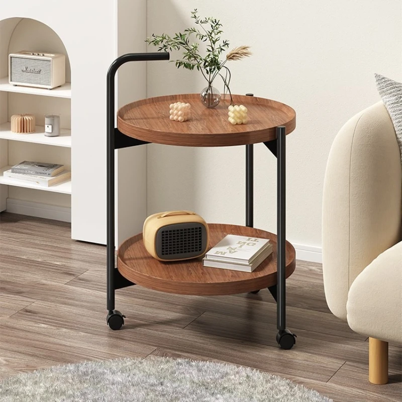 

Mobile coffee table trolley living room sofa side small table simple household balcony
