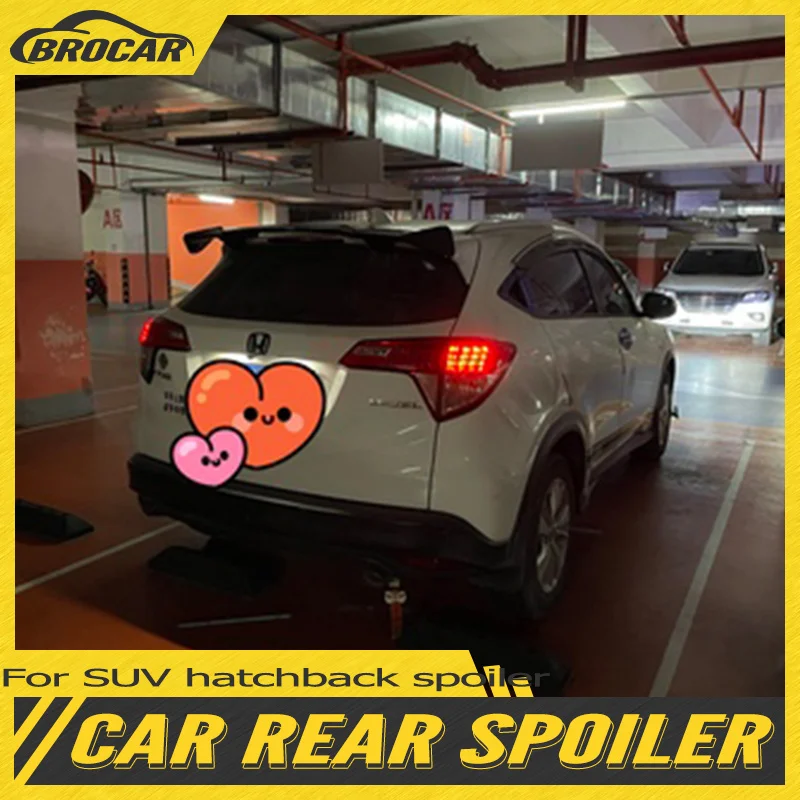 

For Toyota Yize (CHR) SUV hatchback spoiler 2010 to 2020 FRP plastic carbon fiber hatchback SUV universal roof spoiler lip