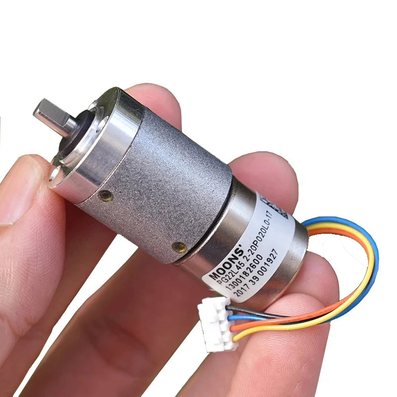 

MOONS Mini 22mm Planetary Gear Stepper Motor Precise Full Metal Gearbox Gear Reducer 2-Phase 4-Wire Stepping Motor DIY Robot Car