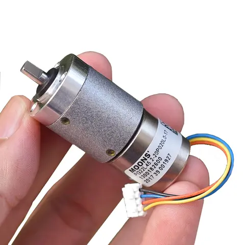 MOONS Mini 22mm Planetary Gear Stepper Motor Precise Full Metal Gearbox Gear Reducer 2-Phase 4-Wire Stepping Motor DIY Robot Car