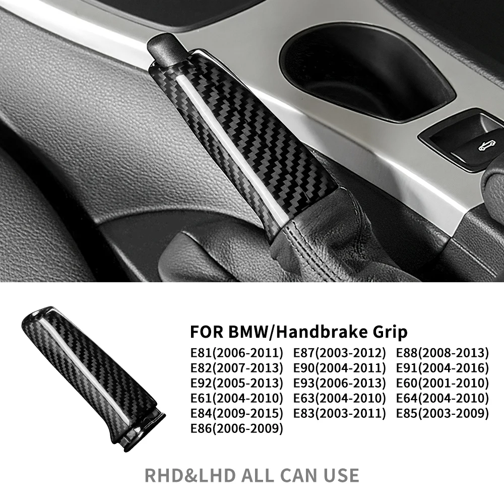 AIRSPEED Handbrake Replace Cover for BMW E90 E92 E60 E63 E64 E81 E82 E88 E91 E87 F20 F30 F34 F36 Real Carbon Fiber Interior Trim image 3