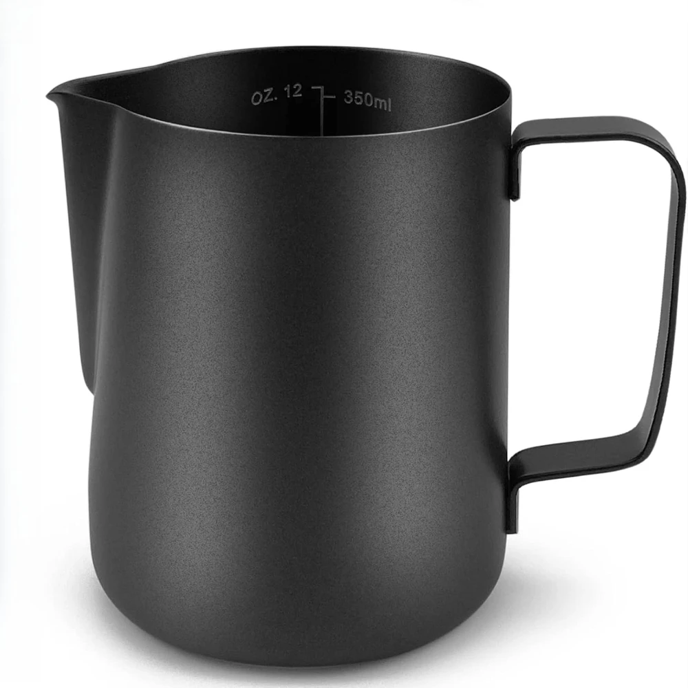 

Stainless Steel Milk Frothing Pitcher 350ml Espresso Steaming Pitcher for Espresso Machines Cappuccino Latte Art