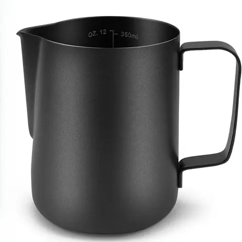 Stainless Steel Milk Frothing Pitcher 350ml Espresso Steaming Pitcher for Espresso Machines Cappuccino Latte Art