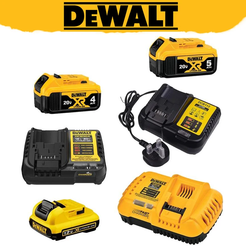 Dewalt Original Battery Charger 20V 4AH 5AH DCB115 DCB118 Fast Charging Charger Lithium Battery